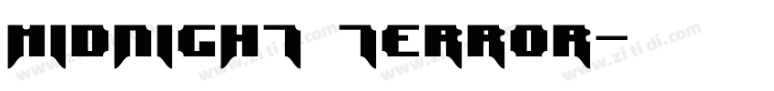 Midnight Terror字体转换